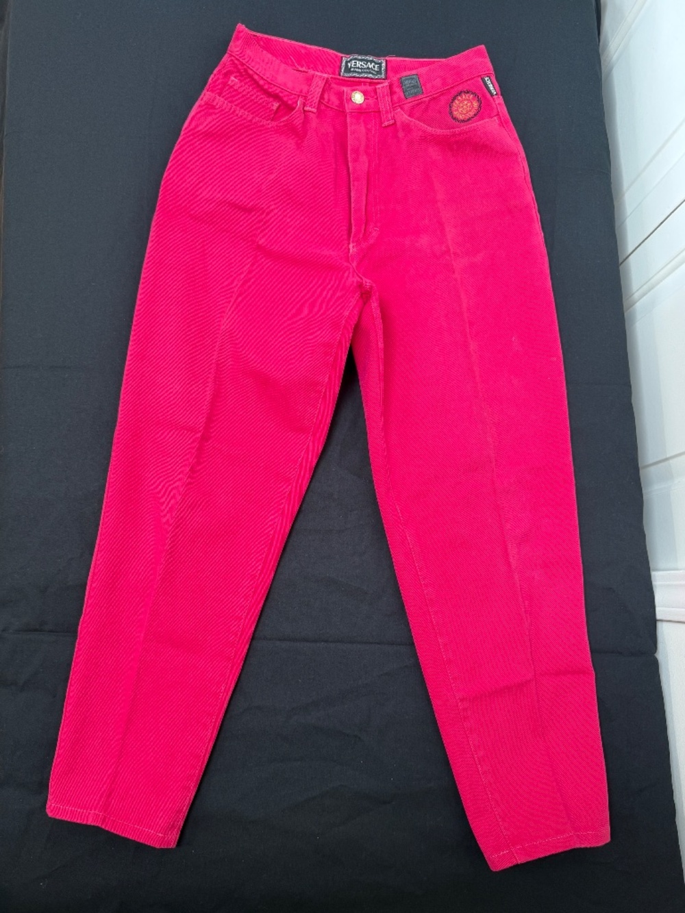 Versace Vintage Red jean pants